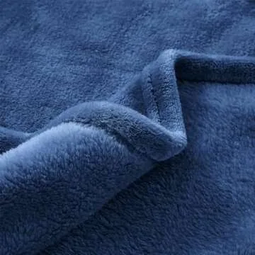 BEDELITE Baby Blankets for Boys and Girls 30" x 40", Soft Cozy Fuzzy Fleece Blanket for Kids Infant Newborn, Warm and Breathable Toddler Blanket for Crib Stroller Bed Travel, Navy