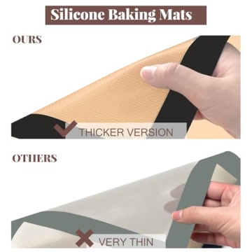 Versatile Silicone Baking Mat 3-Pack for Eco-Friendly Baking