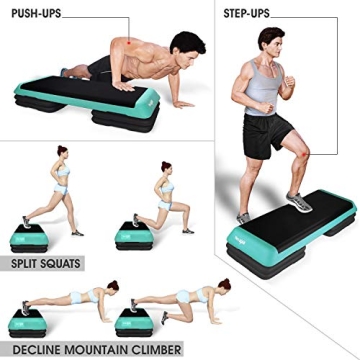 Yes4All Adjustable Aerobic Step Platform for All Levels
