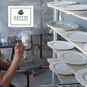 Italian Ceramic Olive Oil Dispenser - Hand-Painted Home Decor