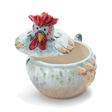 Whimsical Sur La Table Jacques Pépin Figural Chicken Bowl in Blue