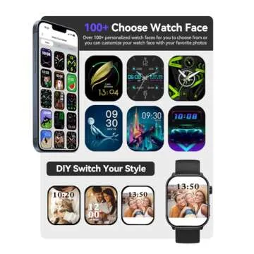 Smart Watch with 2.1" AMOLED Screen and Health Tracker