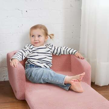 Stylish Kids Couch & Chair 2-in-1 Lounger for Toddlers