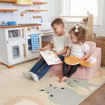 Stylish Kids Couch & Chair 2-in-1 Lounger for Toddlers