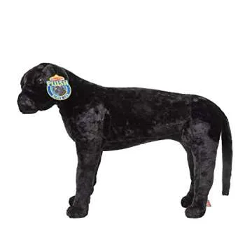 Melissa & Doug Giant Black Lab - Life-like Plush Companion