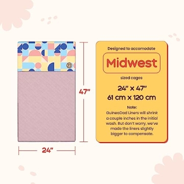 GuineaDad Premium Cotton Candy Fleece Cage Liner