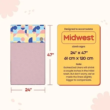 GuineaDad Premium Cotton Candy Fleece Cage Liner