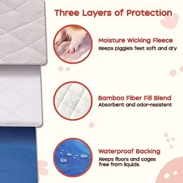 GuineaDad Premium Cotton Candy Fleece Cage Liner