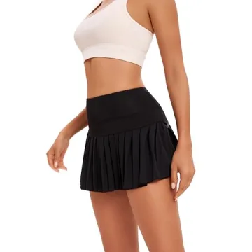 Yknktstc Tennis Skirt with Pockets for Women and Girls