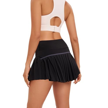 Yknktstc Tennis Skirt with Pockets for Women and Girls