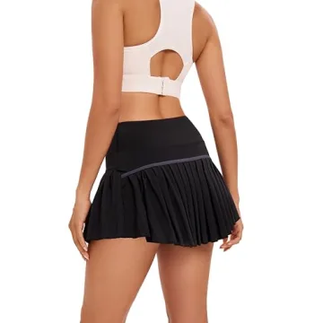 Yknktstc Tennis Skirt with Pockets for Women and Girls