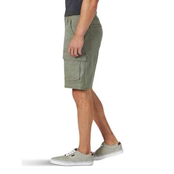 Wrangler Authentics Men's Classic Cargo Stretch Short, Dusty Olive, 40