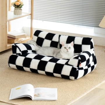 MEWOOFUN Washable Pet Couch Bed for Cats & Small Dogs