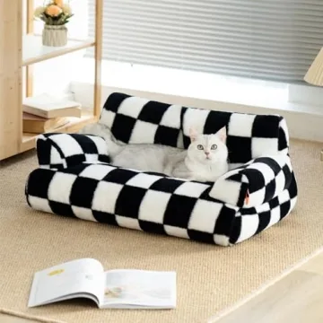MEWOOFUN Washable Pet Couch Bed for Cats & Small Dogs