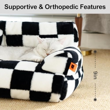 MEWOOFUN Washable Pet Couch Bed for Cats & Dogs
