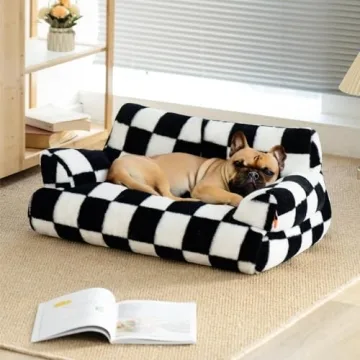 MEWOOFUN Washable Pet Couch Bed for Cats & Dogs