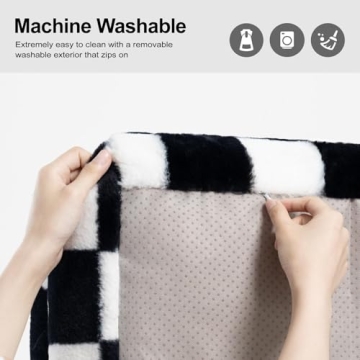 MEWOOFUN Washable Pet Couch Bed for Cats & Dogs