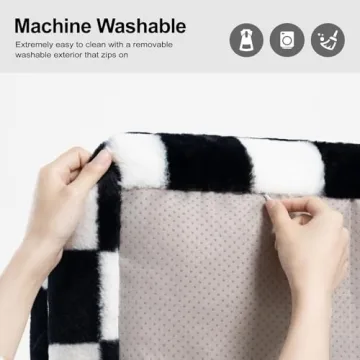 MEWOOFUN Washable Pet Couch Bed for Cats & Dogs