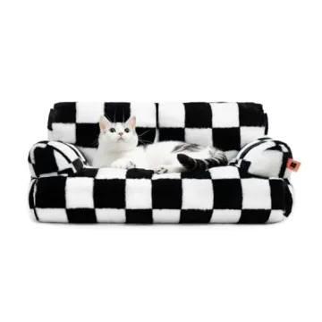 MEWOOFUN Washable Pet Couch Bed for Cats & Dogs
