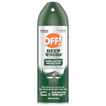 OFF! Deep Woods Insect Repellent, 25% DEET Formula for Outdoor Enjoyment