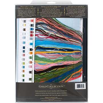 Dimensions Gold Collection Advanced Seaside Summer Village Cross Stitch Kit, 15" x 12"