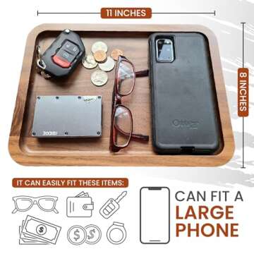 Valet Tray for Men - Made in USA - Jewelry Tray for Entryway - Great Tray for nightstand or desks - by Virginia Boys Kitchens (1)