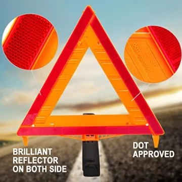 CARTMAN Dot Approved Warning Triangle Kit for Road Safety