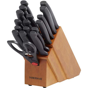Farberware 18-Piece Knife Block Set for Effortless Cutting
