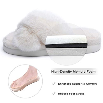 Temi Cozy Fuzzy Slippers for Women | Plush Comfort Slip-Ons
