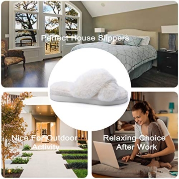 Temi Cozy Fuzzy Slippers for Women | Plush Comfort Slip-Ons