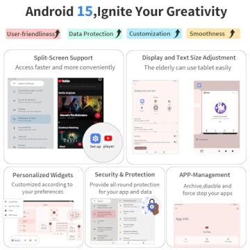 Suicoey Android 15 Tablet with Keyboard - 10 inch Powerhouse