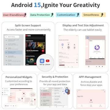Suicoey Android 15 Tablet with Keyboard - 10 inch Powerhouse