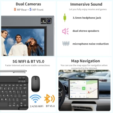 Suicoey Android 15 Tablet with Keyboard - 10 inch Powerhouse