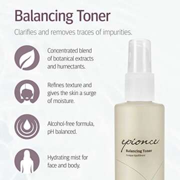 Epionce Balancing Toner - Facial & Body Toner, Alcohol-Free, pH Balanced Hydrating Formula, Cleanses...