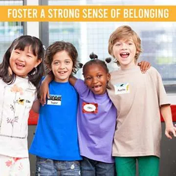 Hadley Designs 56 Superhero Name Tags for Classroom-Self Adhesive Sticker Name Tags for Kids, Name Labels for School, Nametags Labels for Classroom Labels for Teachers