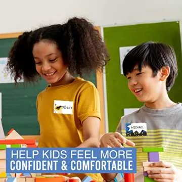 Hadley Designs 56 Superhero Name Tags for Classroom-Self Adhesive Sticker Name Tags for Kids, Name Labels for School, Nametags Labels for Classroom Labels for Teachers