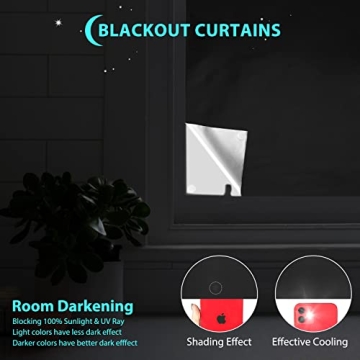Portable Blackout Curtains 100% Blackout for Privacy