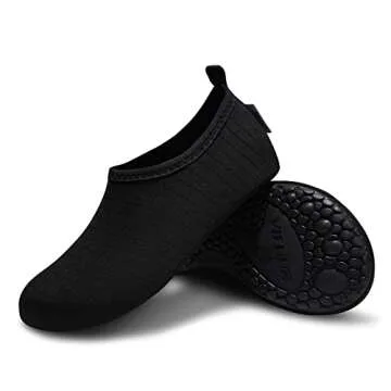 VIFUUR Water Sports Unisex Shoes Black - 9-10 W US / 7.5-8.5 M US (40-41)