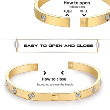 RIMRIVA Gold Bracelet Women - Stunning & Durable Jewelry