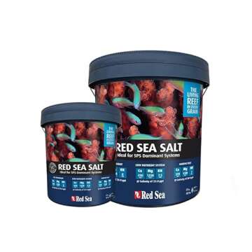 Red Sea Reef Salt Mix Small Bucket | Makes 55 Gallons Complete Marine Saltwater Aquarium Advanced Formula Optimal Coral Health & Stability