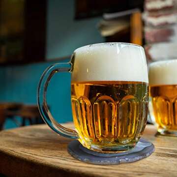 FOLKOR LIFE Natural Agate Coasters for Drinks, Geode Stone Coasters Agate Slices Set of 4 Gemstone Drinkware Bar Glass Coasters for Coffee Table, 3.5-4" Agate Decor for Home Housewarming Gift Birthday