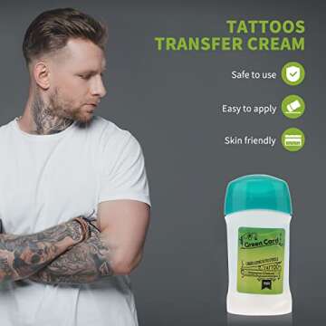 Tattoo Transfer Gel Stick Tattoo Transfer Cream Gel Tattoo Transfer Stick Transfer Supplies for Tatt...