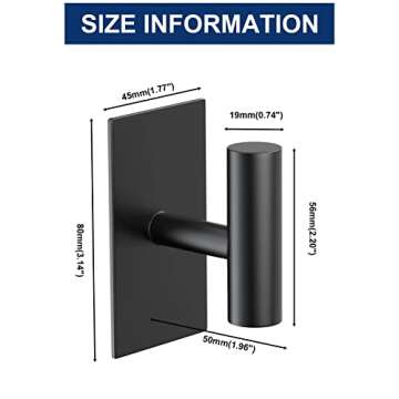 VAEHOLD Heavy Duty Adhesive Wall Towel Hooks