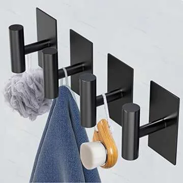 VAEHOLD Heavy Duty Adhesive Wall Towel Hooks
