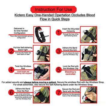 4 Pack Emergency Tourniquets for Critical Outdoor Safety