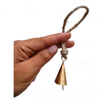 Set of 20 Pieces Bells For Crafts Christmas Bells Small Bells Brass bells Vintage Rustic Chime Jingle Bell Cow Bells Christmas Tree Crafts Decoration Hanging Bell Sleigh Bells Noise Makers Witch Bells