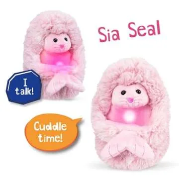 Interactive Plush Curlimals Arctic Glow - Sia the Seal
