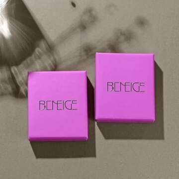 BENEIGE Gold Rings for Women Non Tarnish 14K Gold Plated Chunky Gold Rings with Cubic Zirconia Danity Stackable Band Ring Jewelry for Women Size 8