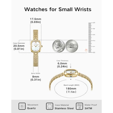 FIYTA Small Gold Women's Watch - Elegant & Adjustable Timepiece