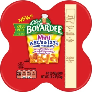 Chef Boyardee Mini ABC's and 123's with Meatballs 15 oz